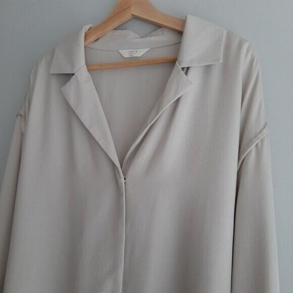 YAYA - NWOT Woman Waist Tie Unstructured Blazer | Light Jacket Sz L - Picture 5 of 13